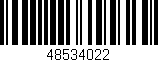 Código de barras (EAN, GTIN, SKU, ISBN): '48534022'