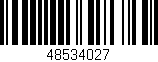 Código de barras (EAN, GTIN, SKU, ISBN): '48534027'