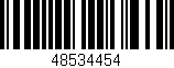 Código de barras (EAN, GTIN, SKU, ISBN): '48534454'