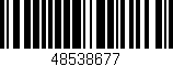 Código de barras (EAN, GTIN, SKU, ISBN): '48538677'