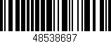 Código de barras (EAN, GTIN, SKU, ISBN): '48538697'
