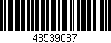 Código de barras (EAN, GTIN, SKU, ISBN): '48539087'