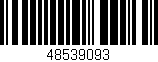 Código de barras (EAN, GTIN, SKU, ISBN): '48539093'