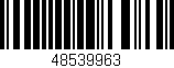 Código de barras (EAN, GTIN, SKU, ISBN): '48539963'