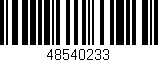 Código de barras (EAN, GTIN, SKU, ISBN): '48540233'