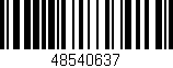 Código de barras (EAN, GTIN, SKU, ISBN): '48540637'