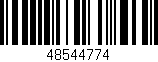 Código de barras (EAN, GTIN, SKU, ISBN): '48544774'