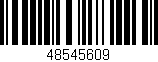 Código de barras (EAN, GTIN, SKU, ISBN): '48545609'