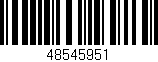 Código de barras (EAN, GTIN, SKU, ISBN): '48545951'