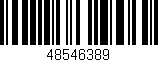Código de barras (EAN, GTIN, SKU, ISBN): '48546389'