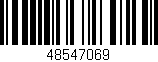 Código de barras (EAN, GTIN, SKU, ISBN): '48547069'