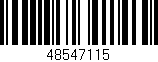 Código de barras (EAN, GTIN, SKU, ISBN): '48547115'