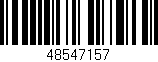 Código de barras (EAN, GTIN, SKU, ISBN): '48547157'