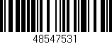 Código de barras (EAN, GTIN, SKU, ISBN): '48547531'