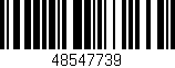 Código de barras (EAN, GTIN, SKU, ISBN): '48547739'