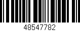 Código de barras (EAN, GTIN, SKU, ISBN): '48547782'
