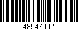 Código de barras (EAN, GTIN, SKU, ISBN): '48547992'