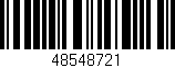 Código de barras (EAN, GTIN, SKU, ISBN): '48548721'