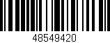 Código de barras (EAN, GTIN, SKU, ISBN): '48549420'