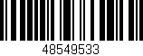 Código de barras (EAN, GTIN, SKU, ISBN): '48549533'