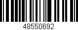 Código de barras (EAN, GTIN, SKU, ISBN): '48550692'
