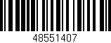 Código de barras (EAN, GTIN, SKU, ISBN): '48551407'
