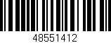 Código de barras (EAN, GTIN, SKU, ISBN): '48551412'