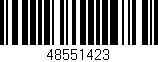 Código de barras (EAN, GTIN, SKU, ISBN): '48551423'