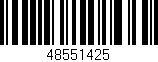 Código de barras (EAN, GTIN, SKU, ISBN): '48551425'