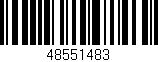 Código de barras (EAN, GTIN, SKU, ISBN): '48551483'