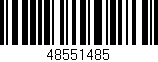 Código de barras (EAN, GTIN, SKU, ISBN): '48551485'