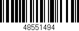 Código de barras (EAN, GTIN, SKU, ISBN): '48551494'
