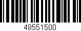 Código de barras (EAN, GTIN, SKU, ISBN): '48551500'