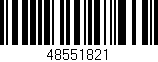 Código de barras (EAN, GTIN, SKU, ISBN): '48551821'