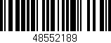 Código de barras (EAN, GTIN, SKU, ISBN): '48552189'