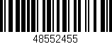 Código de barras (EAN, GTIN, SKU, ISBN): '48552455'