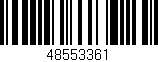 Código de barras (EAN, GTIN, SKU, ISBN): '48553361'