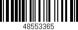 Código de barras (EAN, GTIN, SKU, ISBN): '48553365'