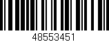 Código de barras (EAN, GTIN, SKU, ISBN): '48553451'