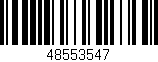 Código de barras (EAN, GTIN, SKU, ISBN): '48553547'