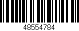 Código de barras (EAN, GTIN, SKU, ISBN): '48554784'