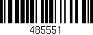 Código de barras (EAN, GTIN, SKU, ISBN): '485551'