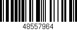 Código de barras (EAN, GTIN, SKU, ISBN): '48557964'