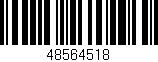 Código de barras (EAN, GTIN, SKU, ISBN): '48564518'