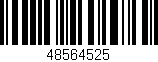 Código de barras (EAN, GTIN, SKU, ISBN): '48564525'