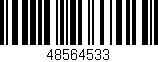 Código de barras (EAN, GTIN, SKU, ISBN): '48564533'