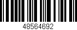 Código de barras (EAN, GTIN, SKU, ISBN): '48564692'