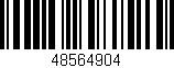 Código de barras (EAN, GTIN, SKU, ISBN): '48564904'