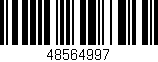 Código de barras (EAN, GTIN, SKU, ISBN): '48564997'