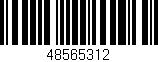 Código de barras (EAN, GTIN, SKU, ISBN): '48565312'